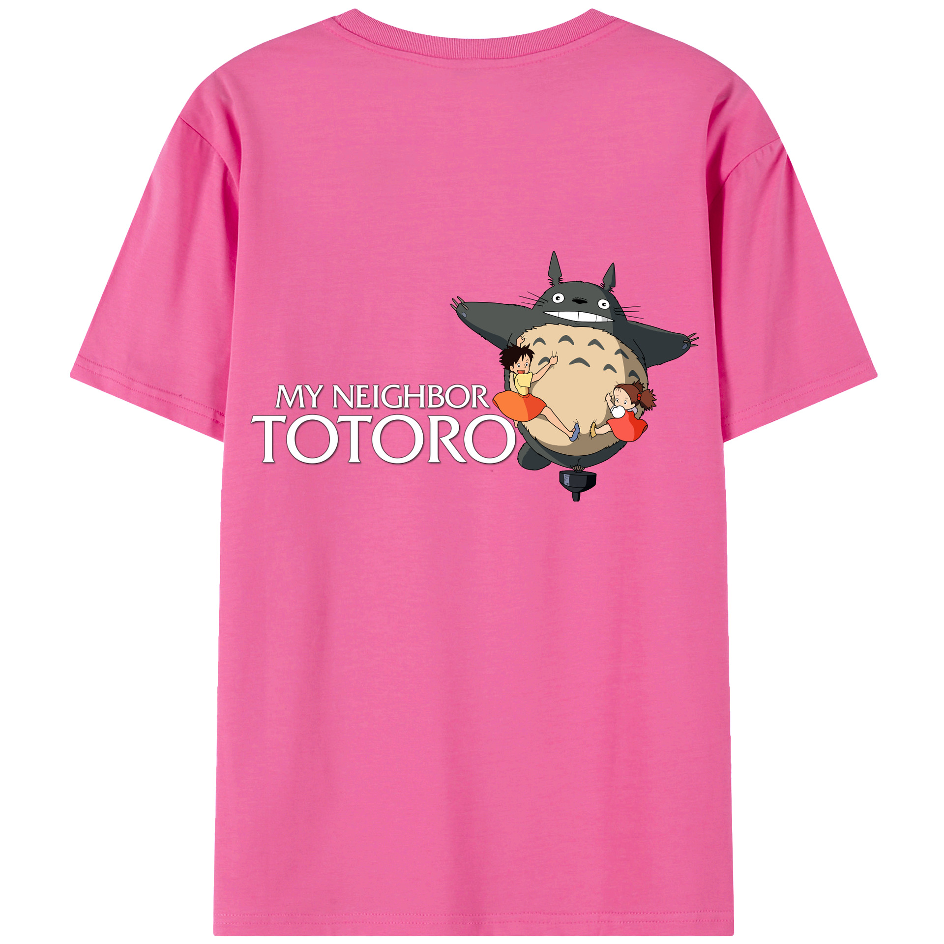 （画像用） となりのトトロ 草壁メイ 草壁サツキ My Neighbor Totoro Satsuki Kusakabe Mei Kusakabe レディース半袖Tシャツ(バックプリント)